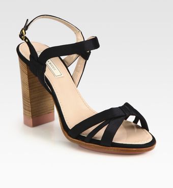  Satin Slingback Sandals 