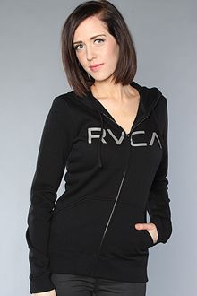 RVCA The Big Rvca Zip Hoody in Black - Lyst
