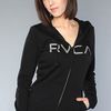 Rvca The Big Rvca Zip Hoody in Black in Black - Lyst