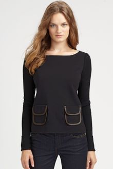 Tory Burch Octaria Wool-rich Boatneck Sweater - Lyst