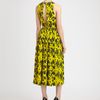 Yigal Azrouel Printed Silk Dress in Yellow (beige) - Lyst