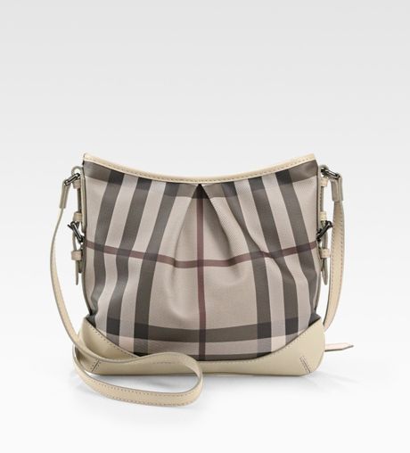 Burberry Check Crossbody Bag in Beige