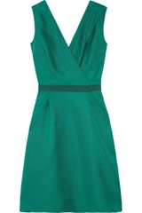 Giambattista Valli Silk-shantung Wrap-effect Dress