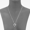 Gucci Sterling Silver Bamboo Heart Necklace in Silver - Lyst