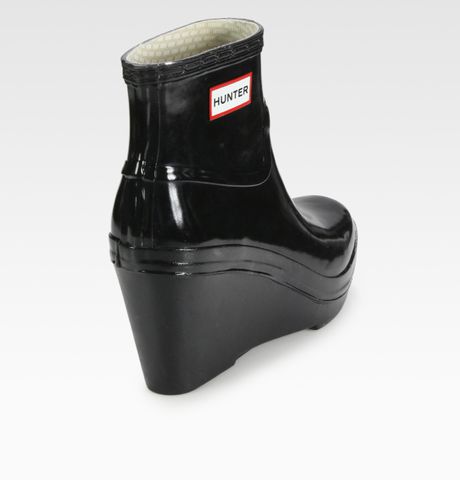 hunter aston wedge ankle boots