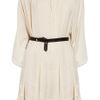 Isabel Marant Fimo Sateen Dress in Beige - Lyst