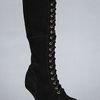 Jeffrey Campbell The Walk Tall Boot in Black Suede in Black - Lyst