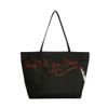 Lulu Guinness Shop Till You Drop City Tote in Black - Lyst