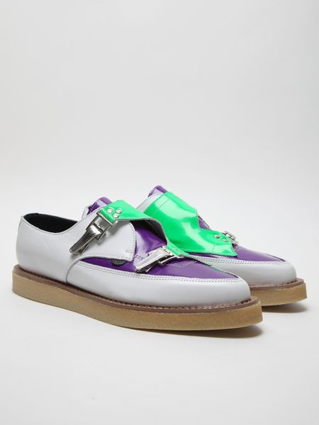 Mugler Underground For Mens Patent Shoe in Purple for Men - Lyst