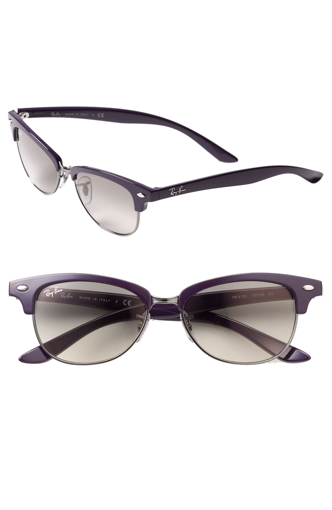 Rayban Club Master Cat Wayfarer Sunglasses in Purple (violet) Lyst