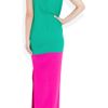 Roksanda Ilincic Remy Colorblock Woolcrepe Gown in Blue (aqua) - Lyst