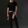 Topman Aaa Black Sheer Stripe Crew Tee* in Black for Men - Lyst