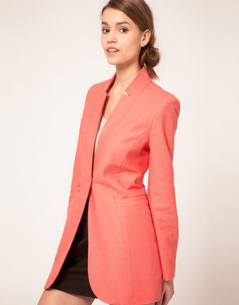 ASOS Collection Asos Slim Coat in Cotton - Lyst