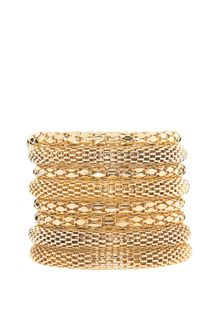 ASOS Collection Asos Gold Metal Bracelet Pack - Lyst