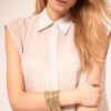 Asos Collection Asos Gold Metal Bracelet Pack in Gold - Lyst