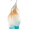 Asos Collection Asos Dip Dye Feather Ear Cuff in Multicolor (multi) - Lyst
