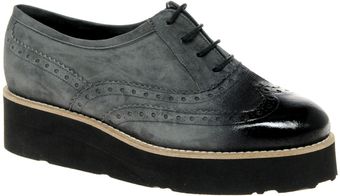Asos Asos Marilyn Leather Creeper Shoes with Contrast Toe Cap - Lyst