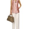 Balenciaga Double Faced Silk Miroir Top in Pink - Lyst