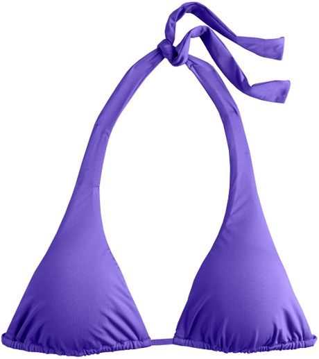 J.crew Jersey Lomellina® Halter Top in Purple - Lyst
