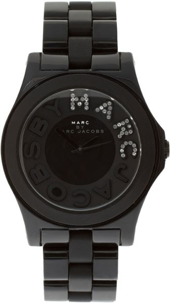 Marc By Marc Jacobs Black Bracelet Watch - Lyst