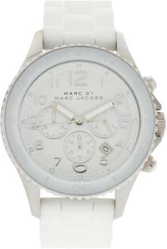 Marc By Marc Jacobs White Marine Rock Watch - Lyst