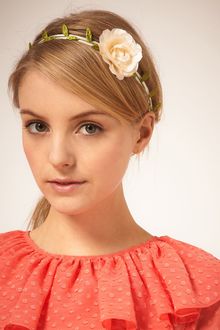 Asos Flower And Petal Stretch Headband - Lyst