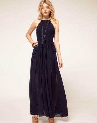 French Connection French Connection Halter Maxi Dress - Lyst