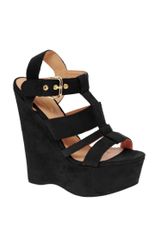 River Island Erika Cut Out Platform Wedges