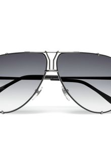 Yves Saint Laurent Y Logo Aviator Sunglasses - Lyst