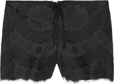 Anna Sui Lace Shorts in Black - Lyst