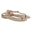Balenciaga Arena Leather Sandals in Gray (grey) - Lyst