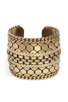 Dannijo Brass Chained Cuff - Lyst