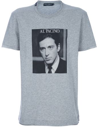 Dolce & Gabbana Printed Al Pacino T-shirt - Lyst