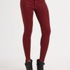 Hudson Nico Mid Rise Skinny Jeans in Red (scarlet) - Lyst