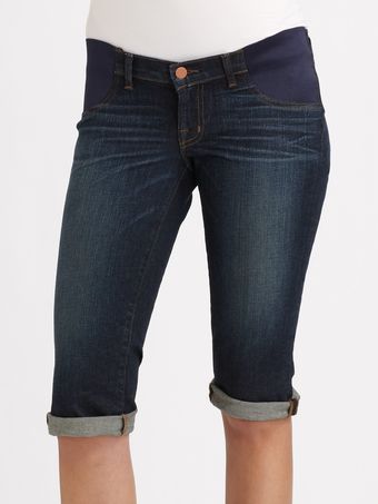 J Brand Maternity Bermuda Denim Shorts - Lyst