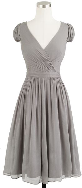 J.Crew Mirabelle Dress in Silk Chiffon - Lyst