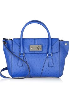 Milly Mina Ostrich-effect Leather Satchel - Lyst
