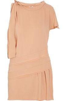 Miu Miu Tiered-Panel Crepe Dress - Lyst
