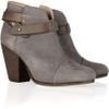 Rag & Bone Harrow BrushedLeather Ankle Boots in Gray (brown) - Lyst