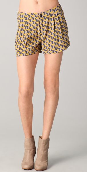 Rag & Bone Charlie Geo Print Shorts - Lyst