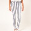 River Island Blue Stripe Skinny Jeans in Blue - Lyst