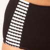 Seafolly Wavey Stripe High Waisted Bikini Bottom in Black (blackwhite) - Lyst
