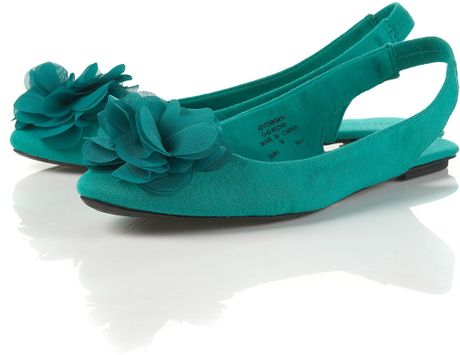 Valerie@designrete.com Valerie Flower Slingbacks in Green - Lyst