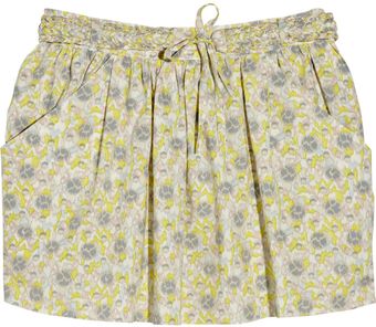 Vanessa Bruno Athé Printed Cotton Mini Skirt - Lyst