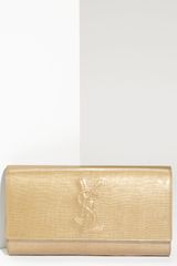 Yves Saint Laurent Belle De Jour Patent Tweed Clutch