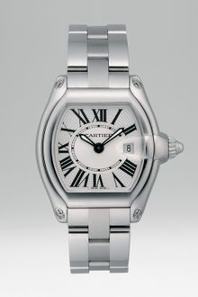 Cartier Roadster Stainless Steel Watch On Bracelet - Lyst