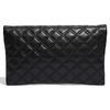 Marc Jacobs Eugenie  Large Quilted Leather Clutch in Black - Lyst