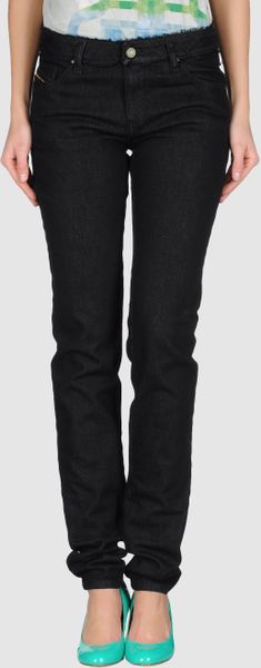 Diesel Black Gold Denim Trousers in Black - Lyst