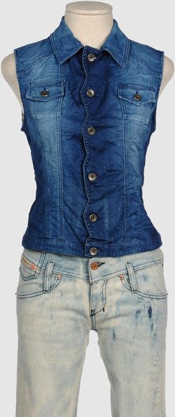 Diesel Black Gold Denim Outerwear in Blue - Lyst