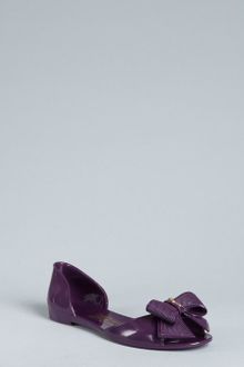 Ferragamo  Rubber Barbados Dorsay Flats - Lyst